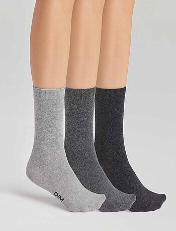 Lot de 3 paires de chaussettes Basic Coton