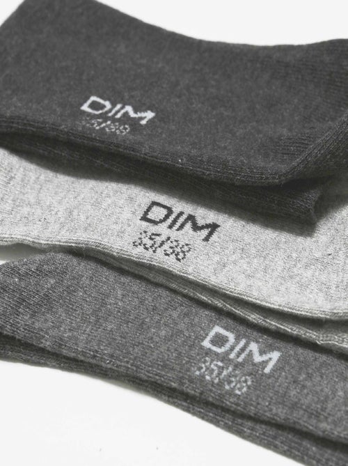 Lot de 3 paires de chaussettes Coton - Kiabi