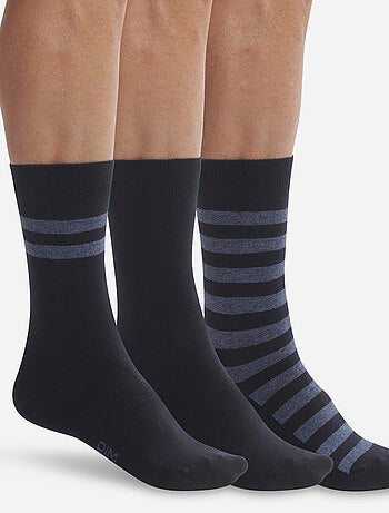 Lot de 3 paires de chaussettes Coton Style