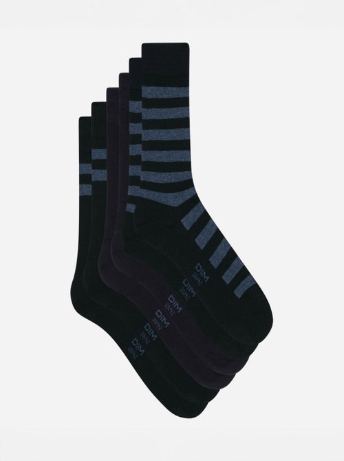 Lot de 3 paires de chaussettes Coton Style - Kiabi