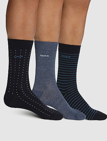Lot de 3 Paires de Chaussettes Coton Style