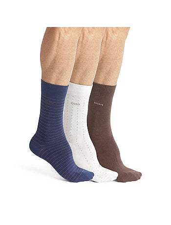 Lot de 3 Paires de Chaussettes Coton Style