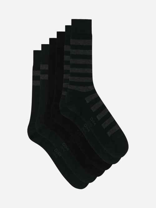 Lot de 3 paires de chaussettes Coton Style - Kiabi
