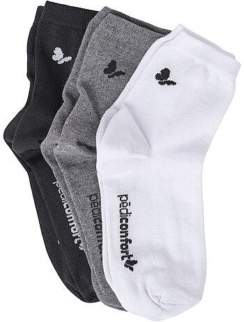 Lot de 3 paires de chaussettes courtes - PEDICONFORT