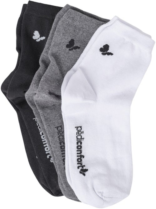 Lot de 3 paires de chaussettes courtes - PEDICONFORT - Kiabi