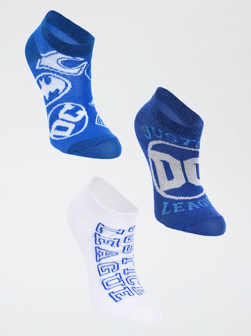 Lot de 3 paires de chaussettes 'DC Comics' Bleu - Kiabi