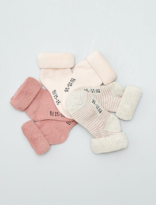 Lot de 3 paires de chaussettes de naissance - Kiabi