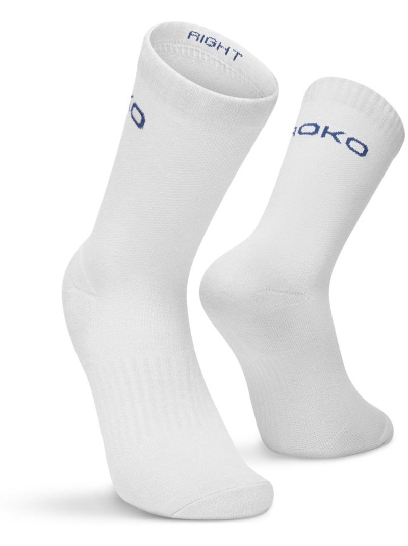 Lot de 3 paires de chaussettes de padel mi-mollet padel homme et femme vira cele Blanc - Kiabi