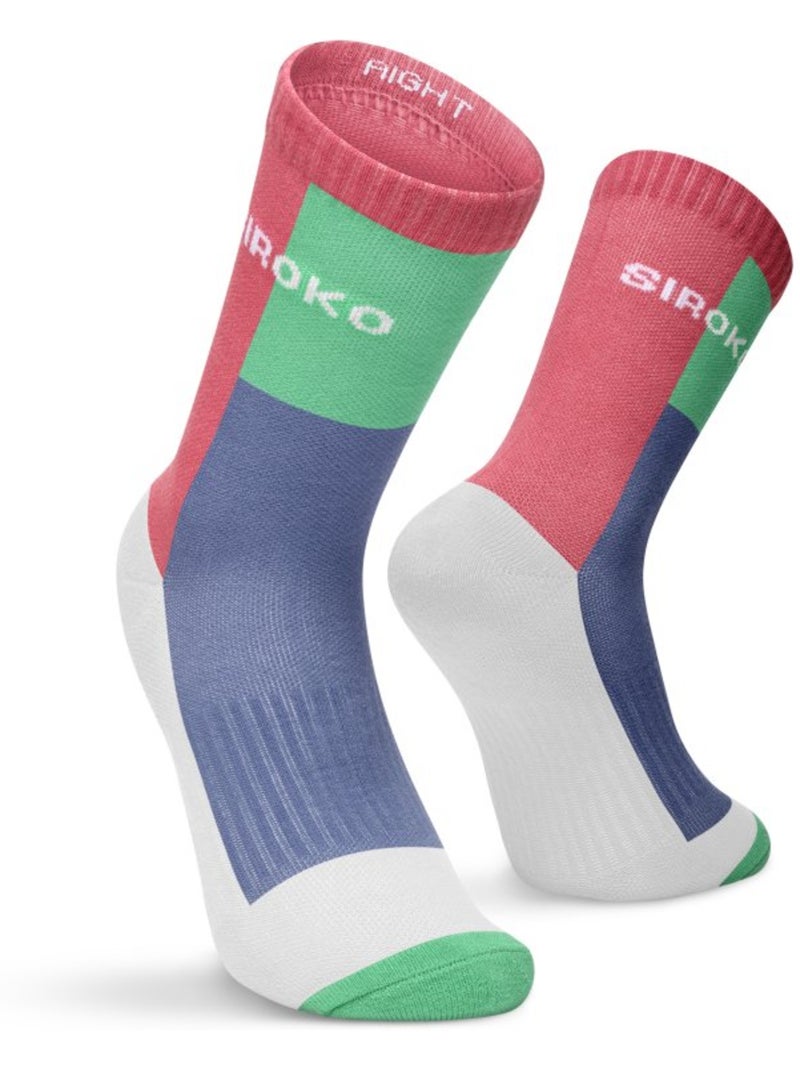 Lot de 3 paires de chaussettes de padel mi-mollet padel homme et femme vira erit Multicolore - Kiabi