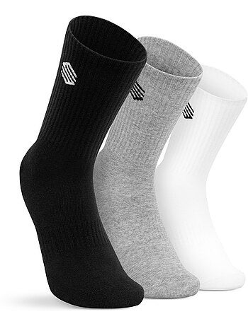 Lot de 3 paires de chaussettes de sport lifestyle homme et femme step
