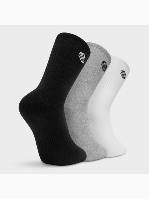 Lot de 3 paires de chaussettes de sport lifestyle homme et femme step - Kiabi