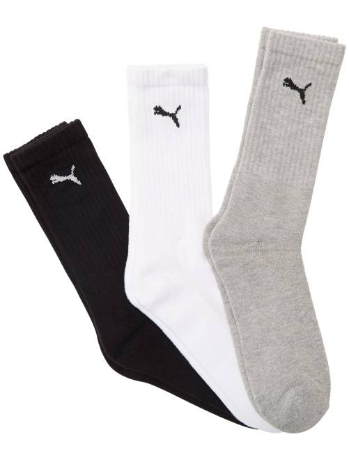 Lot de 3 paires de chaussettes de sport 'Puma'                                                                 blanc/noir/gris 
