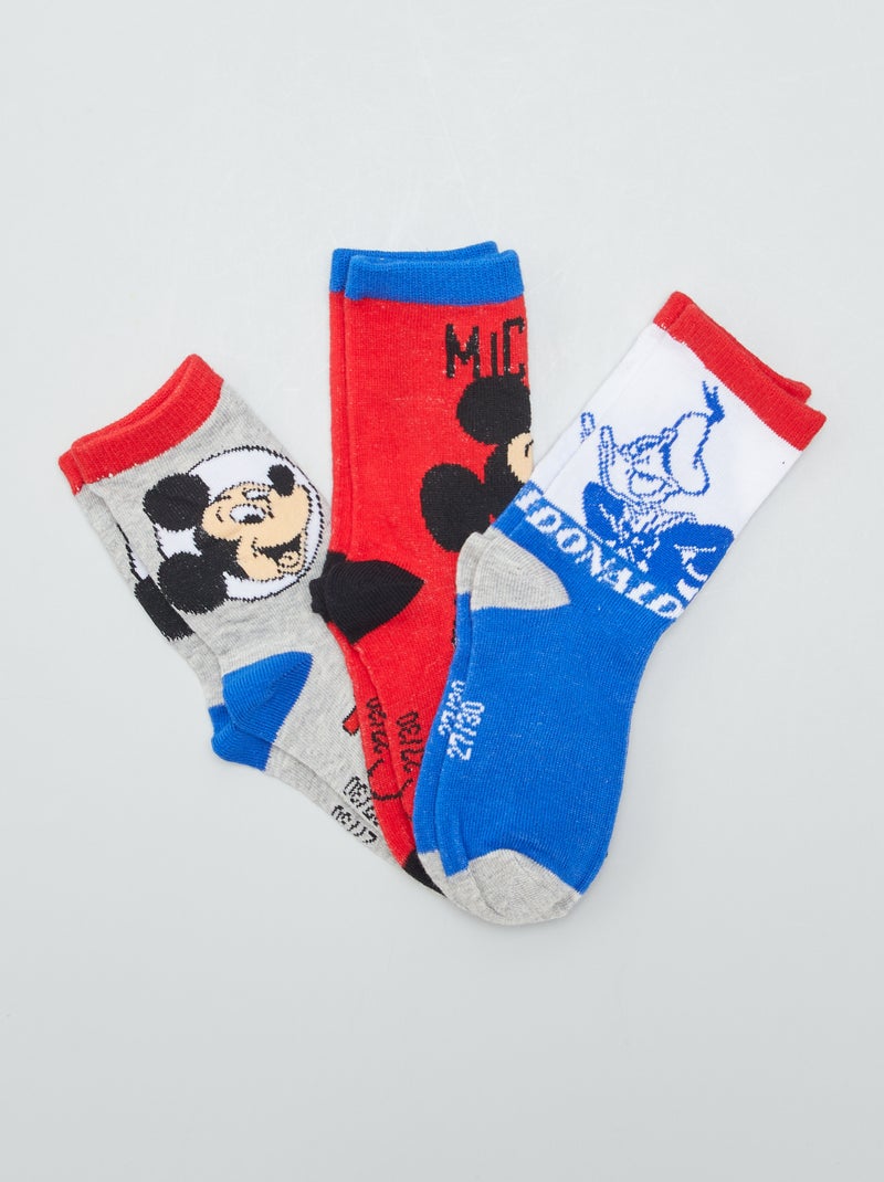 Lot de 3 paires de chaussettes 'Disney' Gris - Kiabi