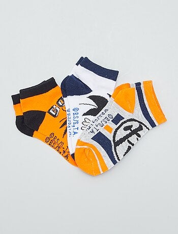 Lot de 3 paires de chaussettes 'Dragon Ball Z' - KIABI - Blanc - Garçon - 31/34 - Coton - Eté
