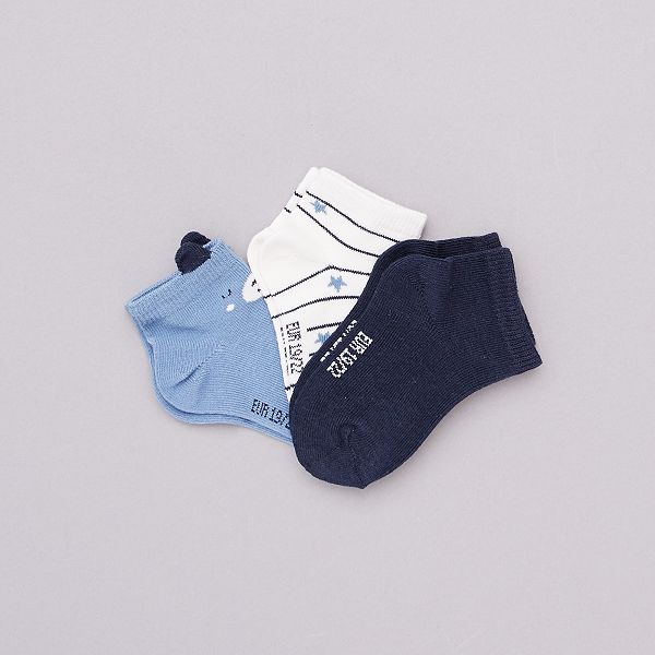 Lot De 3 Paires De Chaussettes Eco Conception Bebe Garcon Kiabi 4 00