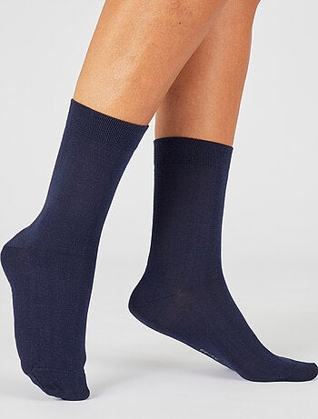 Lot de 3 paires de chaussettes en coton biologique majoritaire - Damart