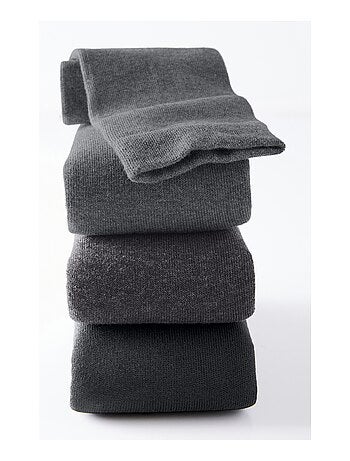 Lot de 3 paires de chaussettes en coton biologique majoritaire - Damart