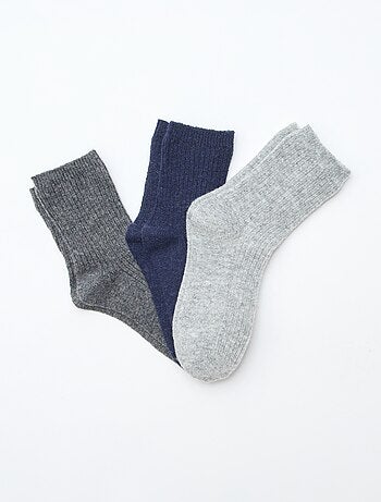 Lot de 3 paires de chaussettes en coton