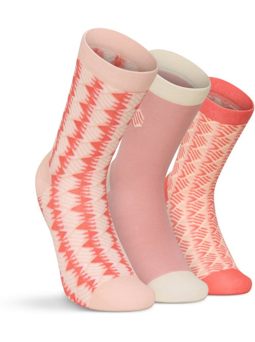 Lot de 3 paires de chaussettes en coton lifestyle homme et femme monogram - Kiabi Lot de 3 paires de chaussettes en coton lifestyle homme et femme monogram - Kiabi