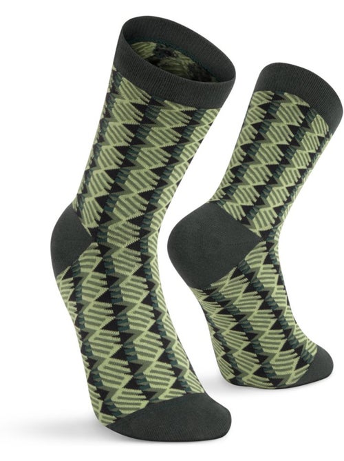 Lot de 3 paires de chaussettes en coton lifestyle homme et femme monogram - Kiabi