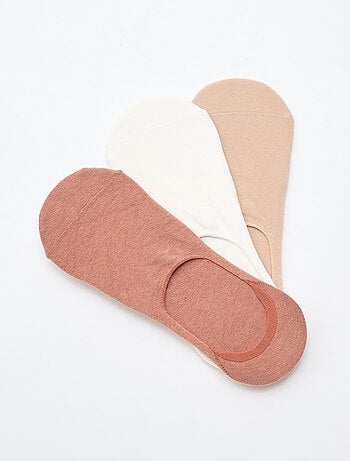 Lot de 3 paires de chaussettes en coton uni
