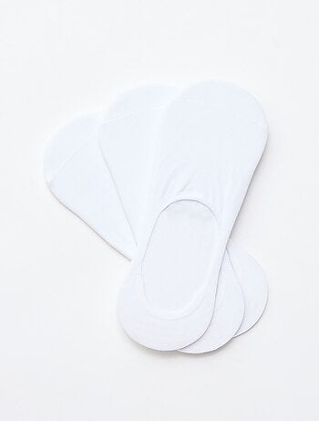 Lot de 3 paires de chaussettes en coton uni