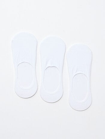 Lot de 3 paires de chaussettes en coton uni