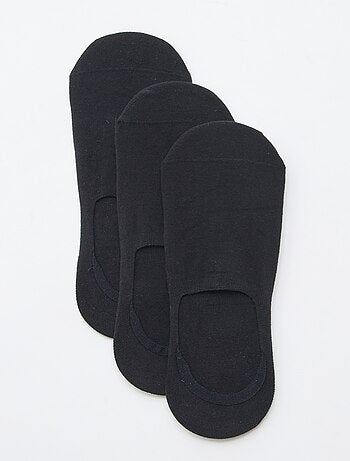 Lot de 3 paires de chaussettes en coton uni