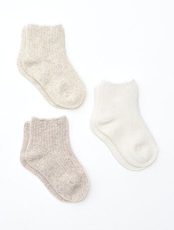 Lot de 3 paires de chaussettes en laine