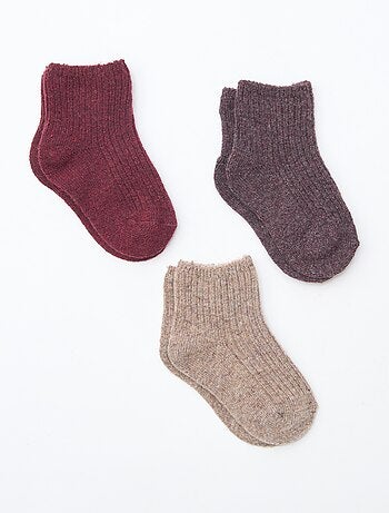 Lot de 3 paires de chaussettes en laine