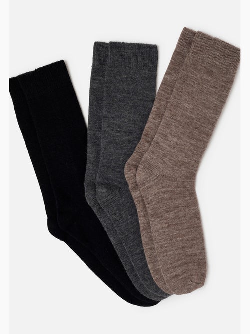 Lot de 3 paires de chaussettes épaisses thermolactyl - damart - Kiabi Lot de 3 paires de chaussettes épaisses thermolactyl - damart - Kiabi
