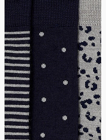 Lot de 3 paires de chaussettes fantaisie thermolactyl - damart