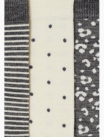 Lot de 3 paires de chaussettes fantaisie thermolactyl - damart