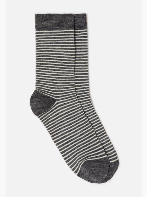 Lot de 3 paires de chaussettes fantaisie thermolactyl - damart - Kiabi Lot de 3 paires de chaussettes fantaisie thermolactyl - damart - Kiabi