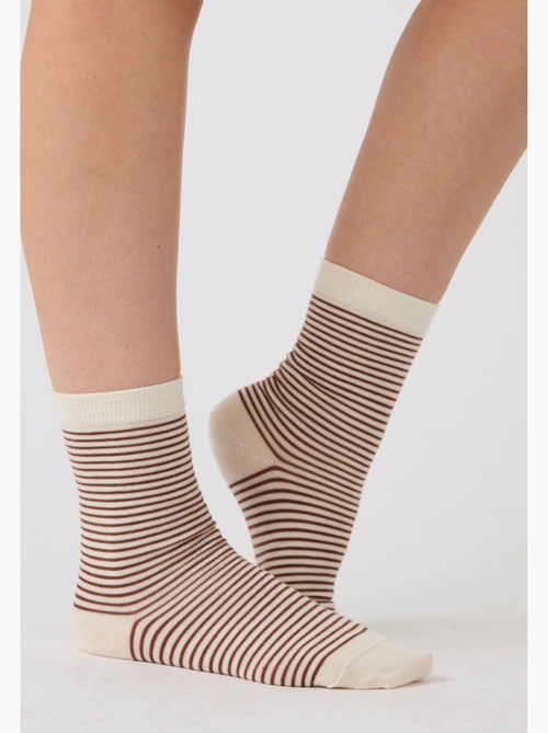 Lot de 3 paires de chaussettes fantaisie thermolactyl - damart - Kiabi Lot de 3 paires de chaussettes fantaisie thermolactyl - damart - Kiabi