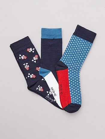 Lot de 3 paires de chaussettes fantaisies