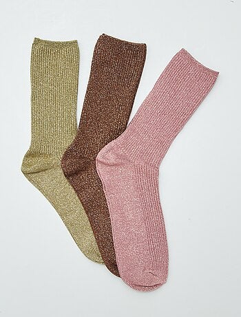 Lot de 3 paires de chaussettes fantaisies