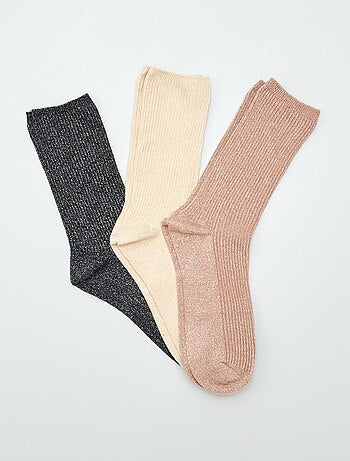 Lot de 3 paires de chaussettes fantaisies