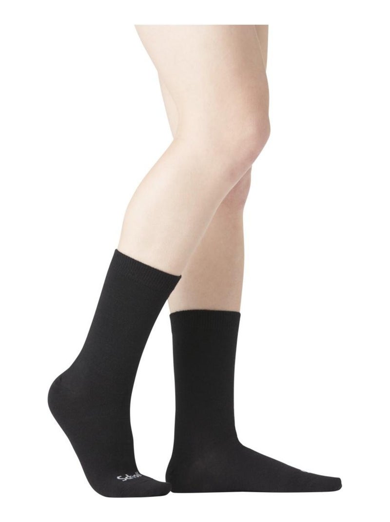 Lot de 3 Paires de Chaussettes femme Warm demi bouclette Scholl Noir - Kiabi