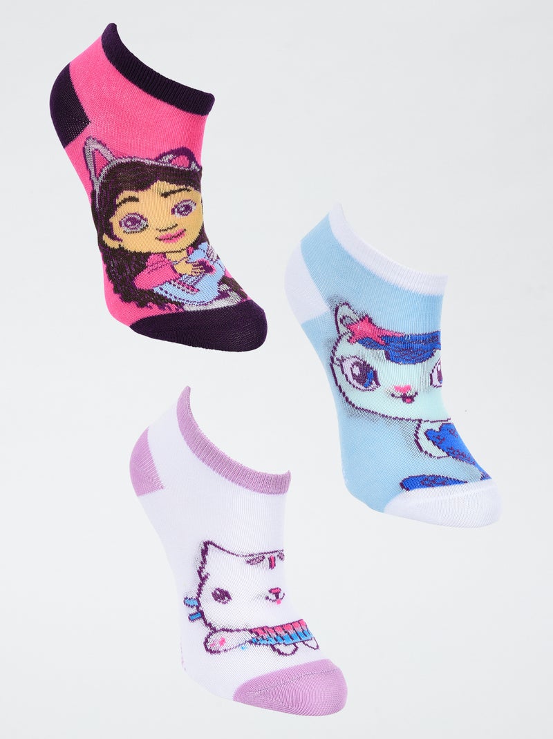 Lot de 3 paires de chaussettes 'Gabby et la maison magique' Rose - Kiabi