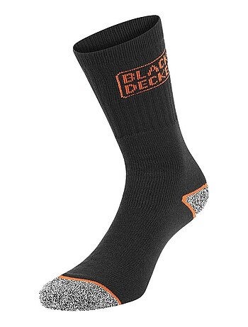 Lot de 3 paires de chaussettes hautes de travail tek black & decker