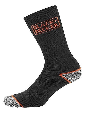 Lot de 3 paires de chaussettes hautes de travail tek black & decker