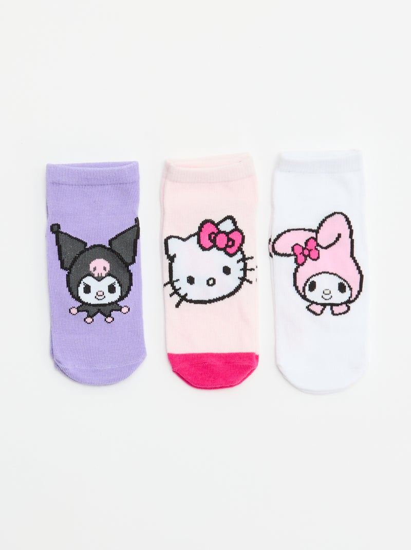 Lot de 3 paires de chaussettes 'Hello Kitty' Rose - Kiabi