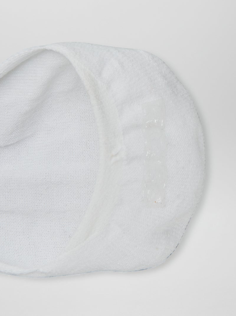 Lot de 3 paires de chaussettes invisibles Blanc - Kiabi