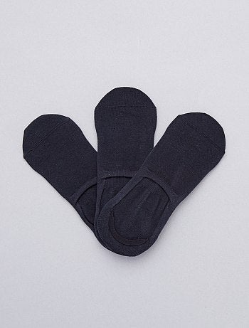 Lot de 3 paires de chaussettes invisibles