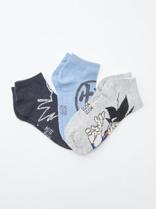 Lot de 3 paires de chaussettes invisibles 'Dragon Ball Z'