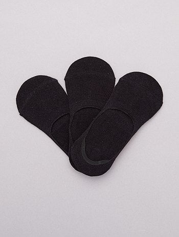 Lot de 3 paires de chaussettes invisibles