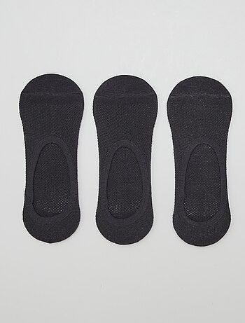 Lot de 3 paires de chaussettes invisibles