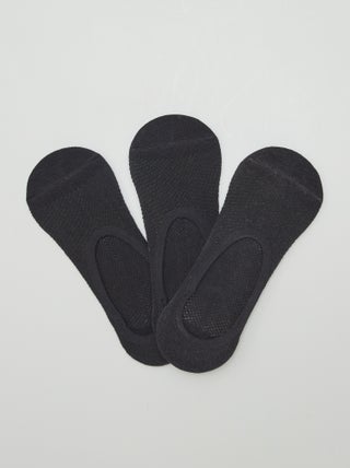 Lot de 3 paires de chaussettes invisibles