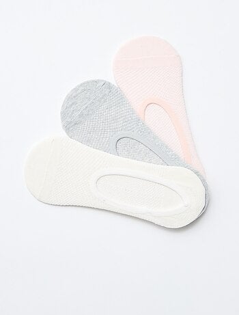 Lot de 3 paires de chaussettes invisibles